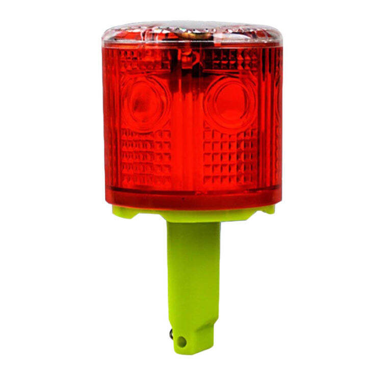 Solar Strobe Warning Light 360 Degree Single Column Super Bright ...