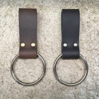 Medieval Metal O Ring Sword Scabbard Leather Belt Holder Case Costume Accessory Larp Kit Props Katana Rapier Holster Loop Buckle
