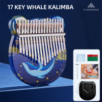 Acrylic Kalimba 17 Keys Thumb Finger Piano Calimba Mbira Keyboard Musical Instrument With Case Accessories Gifts Ocean Whale