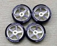 BBS 22มิลลิเมตรโลหะดุมล้อดริฟท์ยางสำหรับ RC 128 DriftArt2 wltoys K969 Mini-Q HG D1 Mini-D xrx drz Kyosho Mini-Z