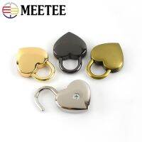 【CW】 Meetee 2/4pcs 25X34mm Heart-shaped Keyless Lock Clasp Locker Padlock Cabinet Jewelry Pull Buckle