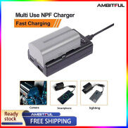NP-F ZGCINE Tấm Chuyển Đổi Batt. Ery Bộ Sạc Nhanh NPF Đa Dụng Đầu Vào
