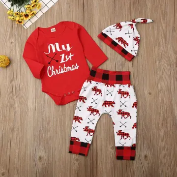 Baby girl on sale first xmas outfit