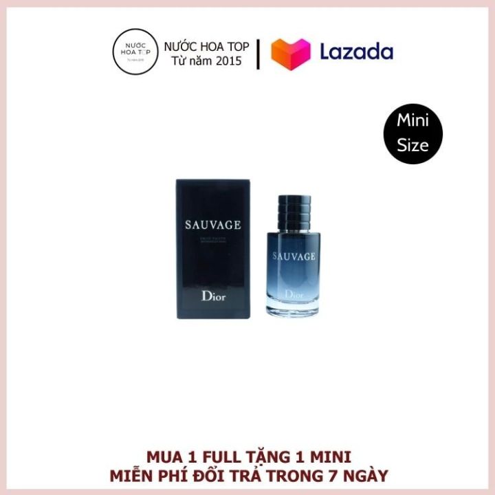 Nước hoa Dior Sauvage EDT 10ml - Dior Sauvage: Nước hoa Dior Sauvage EDT 10ml sẽ khiến bạn say đắm ngay từ cái nhìn đầu tiên. Hương thơm mạnh mẽ, nam tính cùng chất lượng cao cấp của thương hiệu Dior sẽ làm hài lòng cả những khách hàng khó tính nhất. Hãy xem ngay hình ảnh để cảm nhận rõ hơn.