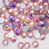 Light Rose AB - Special Effect AB Flat Back Rhinestones