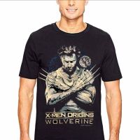 X-MEN ORIGINS WOLVERINE BLACK Timersnts 100 เสื้อยืดคุณภาพสูง T-SHIRTMen