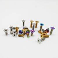 【cw】 M4x10mm M4X15mm Titanium Countersunk Gold Hexagon Socket Screw 4pcs/lot