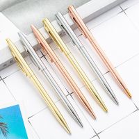 High Quality Metal Office Stationery Ballpoint Pen Rotating Portable Ball Point Pens Exquisite Writing Tool Pens