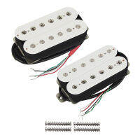 ชุดหมัดของ Alnico 5 Humbucker รถปิคอัพกีตาร์ไฟฟ้าสีขาวสำหรับชิ้นส่วนกีตาร์ FD