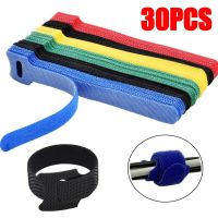 Releasable Nylon Cable Ties Loop Wrap Bundle Tie T-type Cable Organizers Multifunction Network Wire Adhesive Fastener Straps Cable Management