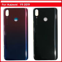 ใหม่สำหรับหัวเว่ย Y9 2019 LX1 LX2 LX3แบตเตอรี่ปกหลัง Y9 2019ประตูด้านหลังแผงกระจกที่อยู่อาศัยกรณีกาว