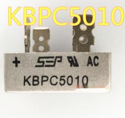 10Pcs 50A KBPC5010 1000V Square Full Bridge Rectifier Bridge Stack Flat Bridge ไมโครโฟนสี่ขา SEP