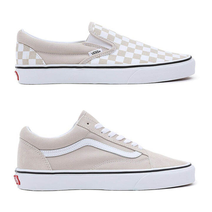 Vans รองเท้าผ้าใบ Classic Slip-On Checkerboard / Old Skool (2รุ่น ...