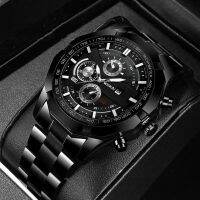 WOKAi DESIGN HighMineral Glass 40MM Ceramic GMT Mechanical Watches 30m Waterproof Classic Fashion Luxury Automatic Watch For Men