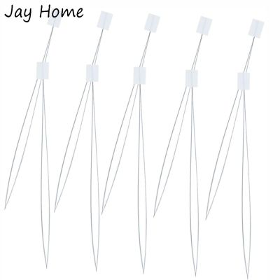 10Pcs Long Steel Wire Needle Threader Hand Tools for Sewing Cross Stitch Embroidery Needle Threading Beading DIY Crafting Making Needlework