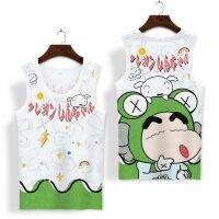 Anime Merchandise Sleeveless T-Shirt Men Summer Thin Cartoon Print Couple Sports Vest