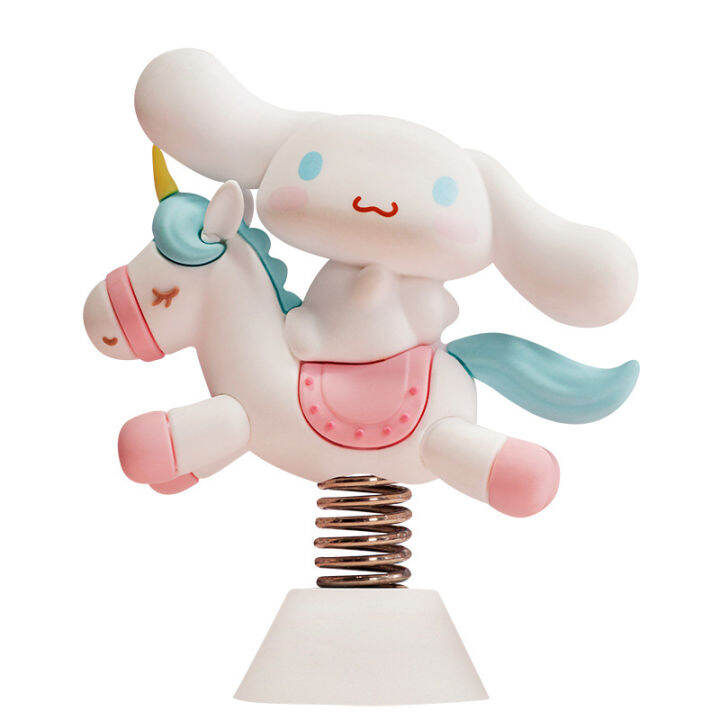 ของแท้-sanrio-carousel-series-yugui-dog-hello-big-ears-kuromi-เครื่องประดับเขย่าเพลง