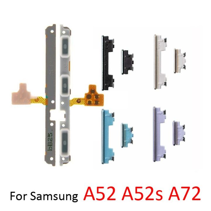 ปุ่มปรับระดับเสียงสำหรับ-samsung-a52-a52s-a72-4g-5g-กรอบกรอบโทรศัพท์ใหม่ต้นฉบับเปิดปิดคีย์ด้านข้างสายเคเบิลงอได้-a52s-a72