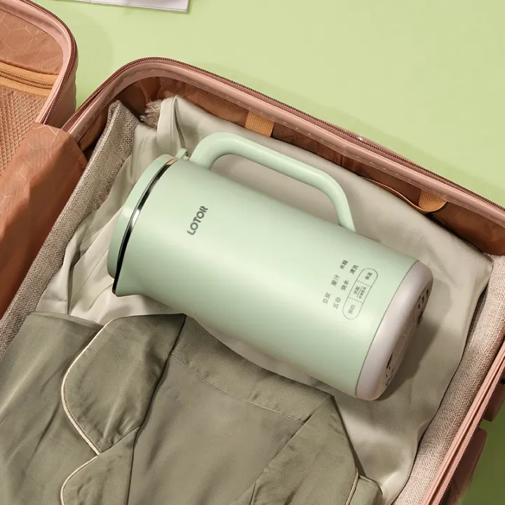 iRaccoon Home Automatic Soybean Milk Machine, Cereal Soy Milk Maker, Baby food supplement