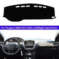 Dasbor Penutup Untuk Peugeot 2008 2013-2018รถพวงมาลัยซ้ายรถพวงมาลัยขวาพรมกันลื่น Karpet Cape Bantal ป้องกันแสงแดด2016 2015 2014