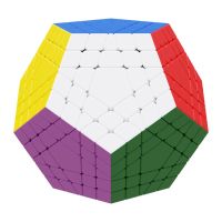 Shengshou Gigaminx 5X5ลูกบาศก์ไม่ติดสติ๊กเกอร์ Dodecahedron ลูกบาศก์ปริศนาความเร็ว12หน้า Megaminx Magico Cubo ของเล่นเด็ก