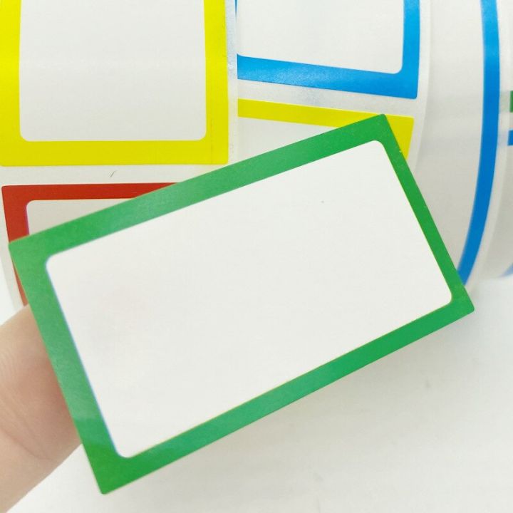 สติกเกอร์ป้ายชื่อที่เขียนด้วยลายมือ250ชิ้น-ม้วนสีสันสดใสป้ายส่วนบุคคลครูโรงเรียนเด็กนำเสนอโต๊ะกระบอกน้ำ