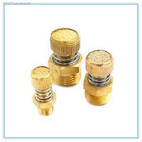 ✱ Spring throttle muffler 1/8 1/4 3/8 1/2 copper pneumatic Throttle valve adjustable silencer connector fittings