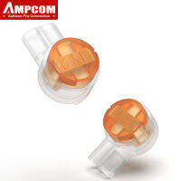 AMPCOM 100 ชิ้น K2 RJ45 เชื่อมต่อจีบเชื่อมต่อขั้วเชื่อมต่อกันน้ำเชื่อมต่อ UY2 สายเคเบิลเครือข่ายขั้ว