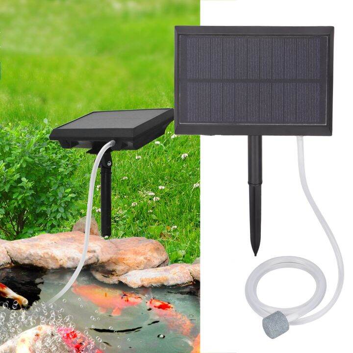 Solar Pond Aerator DC Charging 5V 1A Fish Tank Oxygen Pump 2