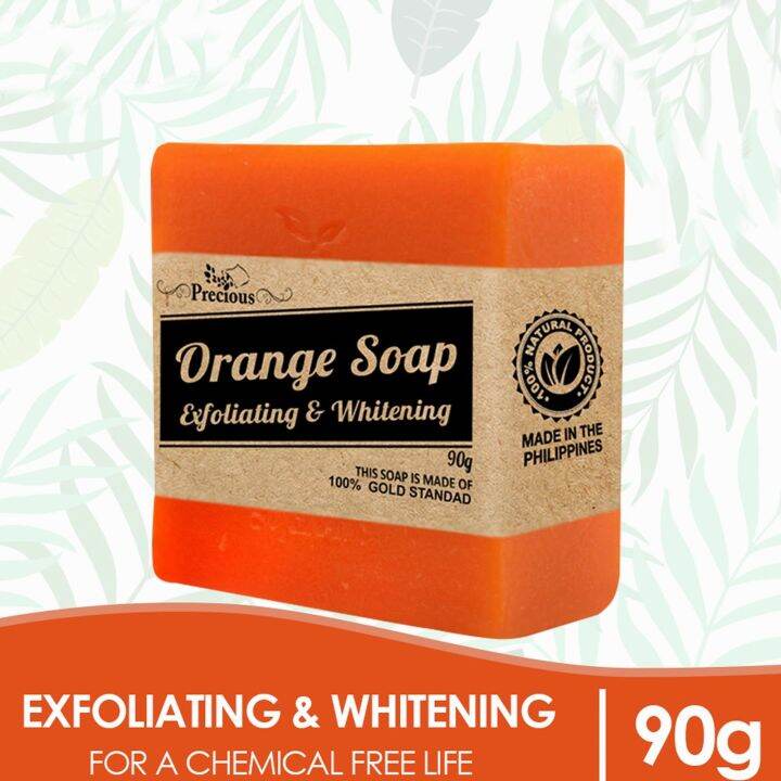 Homeflix Organic Orange Soap for Skin Exfoliation, Drying Out of Acne ...