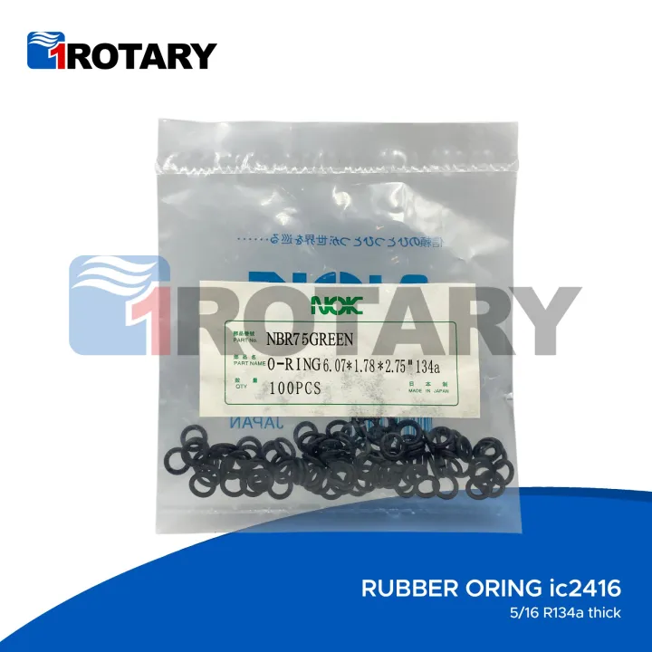 1Rotary Rubber Oring 5/16 R134a thick IC2416 100pcs/pack Lazada PH