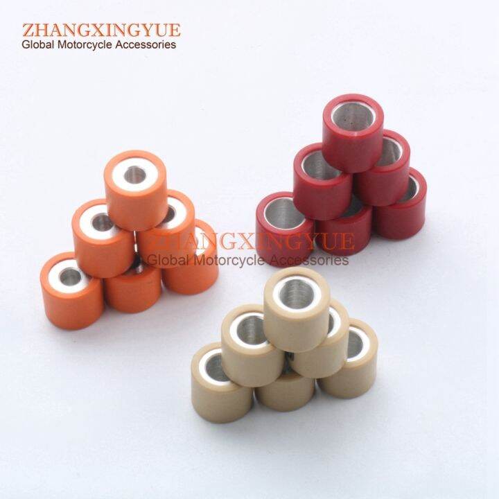 6pc-variator-rollers-roller-weights-19-x-17mm-5g-7g-9g-for-piaggio-125-hexagon-liberty-skipper-vespa-lx125-150-liberty-x8-x9