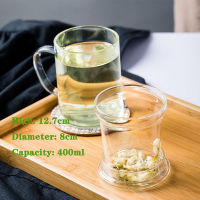 ชา Infuser ครัวเรือน Puer แก้วถ้วยน้ำชาสำนักงานทนความร้อนอุณหภูมิสูงระเบิดดอกกุหลาบถ้วยชา Mugs