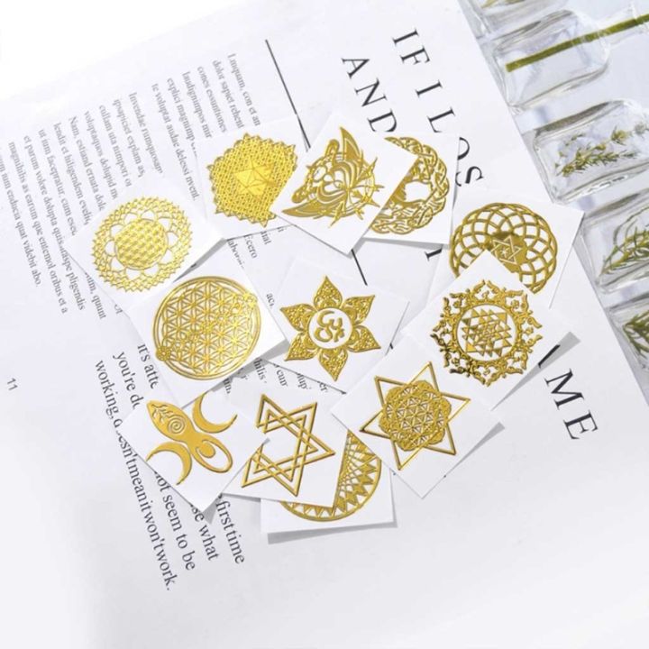 32-styles-crystal-epoxy-diy-accessories-metal-sticker-ogan-energy-tower-material-flower-of-life-phone-case-gold-sticker