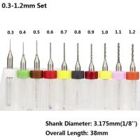 Xcan ทังสเตนเหล็กคาร์ไบด์บิตเครื่องเจาะขนาดเล็ก Pcb 10ชิ้น/เซ็ต0.3มม. ถึง1.2มม. สำหรับการพิมพ์แผงวงจรเครื่องดอกสว่าน Cnc