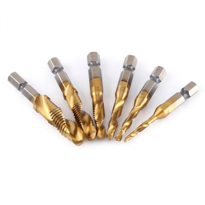 hh-ddpj6pcs-metric-thread-m3-m10-tap-drill-bits-1-4-inch-hex-shank-titanium-coated-hss-drilling-tap-bits-thread-screw-tapping-tools