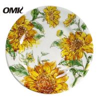 OMK Sunflower Series เซรามิค11นิ้วจานอาหารค่ำ