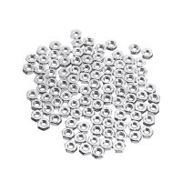 100Pcs M2/M2.5/M3 Hex Full Nut Metal Hexagon Screw Nuts 2mm/ 2.5mm/3mm For Hardware Fasteners Hex Nut Nails  Screws Fasteners