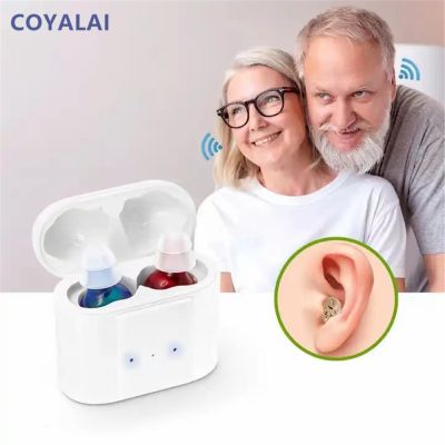 ❍✓◎ Rechargeable Mini Hearing Aid Digital 20 Channel Hearing Aids for Deafness Elderly Sound Amplifier Moderate to Severe Loss