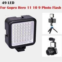 [Small M trend phone case] สำหรับ Gopro Hero 11 10 9แฟลชภาพถ่าย49 LED 3W ไฟขนาดเล็กวิดีโอไฟเติมโคมไฟรูปรองเท้าเย็นสำหรับ iPhone 14 Pro Max 13 X Sony Nikon