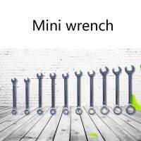 （Conbo metals）10ชิ้น/เซ็ต Mini Spanner Wrenches ชุด Key Ring Spanner Explosion Proof Pocket British/Metric Type Wrenches Hand อุปกรณ์เสริมเครื่องมือ