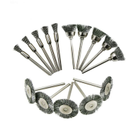 60-Piece Polishing Brush Metal Rust Removal Wheel with Handle, Polishing Supplies to Remove Burrs