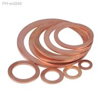 Copper Sealing Flat Washer Hardware Gasket Round Metal Screw Size M3 M4 M5 M6 M8 M10 M12 M14 M16 M18 M20 M22 M24