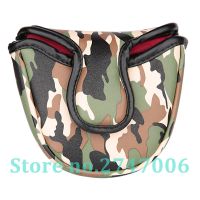 1pc Green Camouflage Golf Club Mallet Putter Head Cover with Magnetic Closure