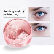 LANBENA Mặt nạ mắt Rose Hydra Gel 60pcs Miếng dán mắt Collagen Hủy bỏ