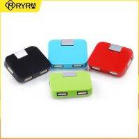 RYRA 4-In-1 USB 2.0 Hub Penyesuaian Putar Antarmuka Usb Multi-port Adaptor Multifungsi Kompatibel Windows XP/Vista/WIN/Mac OS