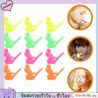 WINOMO 12pcs พลาสติกนกนกหวีดปาร์ตี้นกหวีดนกหวีดเครื่องดนตรีขนาดเล็ก