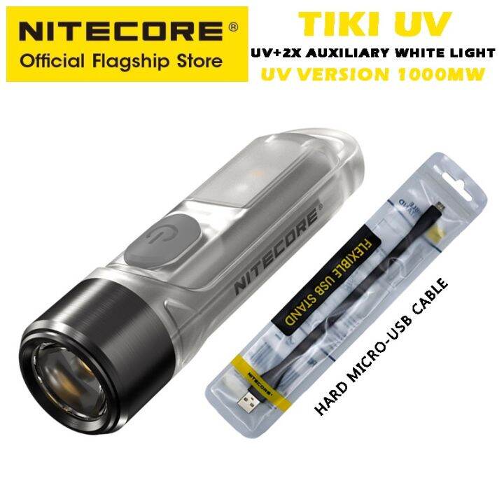 nitecore-tiki-พวงกุญแจไฟฉาย-edc-หลายแสง-ชาร์จ-usb-แบบพกพา-สําหรับตั้งแคมป์-apc-uv-mini