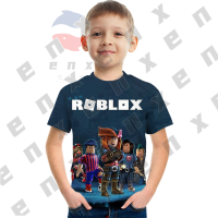 Roblox Boys เสื้อยืดลายการ์ตูนสำหรับ3D,เสื้อยืดลายการ์ตูนใส่ได้ทั้งชายและเด็กหญิงเด็กชาย * 3-13ปี * 110-160 * แขนสั้นเสื้อฤดูร้อนคอกลม