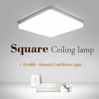 LED Ceiling Lamp in Square for living room Natural Light WarmCold White Modern Home 48362418W for Bedroom Kitchen lighting